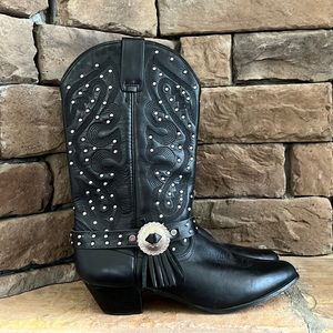 Oak Tree‎ Farms Studded Harness Western Boot / SZ 9.5